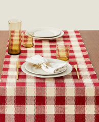 CHRISTMAS CHECK TABLE RUNNER