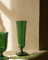 FACETED GLASSWARE SET