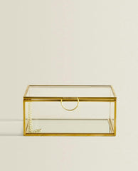 CAJA METAL Y CRISTAL TIMING