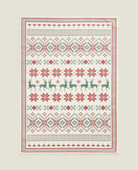 PACK OF COTTON CHRISTMAS CROSS-STITCH TEA TOWELS (PACK OF 2)