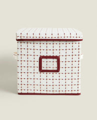 CHRISTMAS STORAGE BOX WITH HEARTS