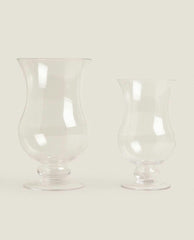 GLASS CANDLEHOLDER VASE