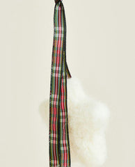 FELT CHRISTMAS DECORATION WITH TARTAN STARS