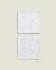 PACK OF CHRISTMAS LEAF COTTON NAPKINS (PACK OF 2)
