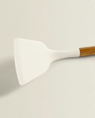 SILICONE AND WOODEN SPATULA