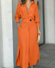 2025 Solid color maxi dress (Upgraded Version)