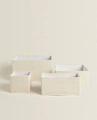 FOLDABLE COTTON STORAGE BOX