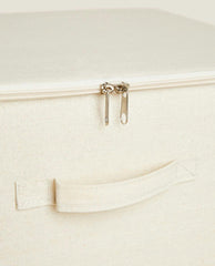 FOLDABLE STORAGE BOX WITH LID