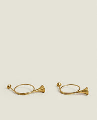 PACK OF CHRISTMAS TRUMPET NAPKIN RINGS (PACK OF 2)