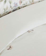 FLOWER AND BUTTERFLY PRINT DUVET COVER