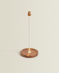 IRON AND WOOD KITCHEN ROLL HOLDER