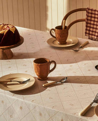 CHRISTMAS SNOW COTTON TABLECLOTH