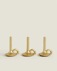 PACK OF CHRISTMAS CYLINDRICAL CANDLESTICKS (PACK OF 3)