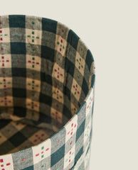 CHRISTMAS CHECK BREAD BASKET
