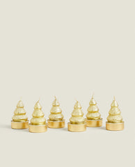PACK OF CHRISTMAS TREE CANDLES (PACK OF 6)