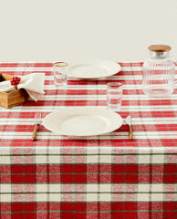 CHRISTMAS TARTAN COTTON TABLECLOTH