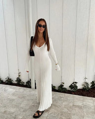 Fall New Sleeved Knit Midi Dress (Buy 2 Free Shipping)
