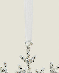 GLITTERY CHRISTMAS SNOWFLAKE DECORATION