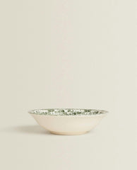 FLORAL EARTHENWARE BOWL
