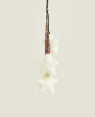 FELT CHRISTMAS DECORATION WITH TARTAN STARS