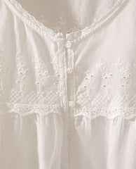 EMBROIDERED COTTON NIGHTDRESS