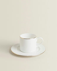 BONE CHINA TABLEWARE WITH GOLD RIM