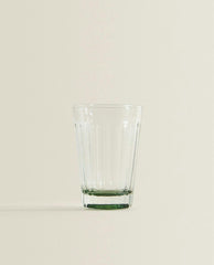 RAISED DESIGN GLASS TUMBLER