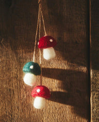 FELT MUSHROOM CHRISTMAS DECORATION