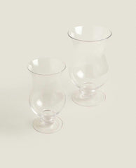 GLASS CANDLEHOLDER VASE