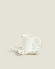 CHRISTMAS LEAF CANDLEHOLDER WITH RIM