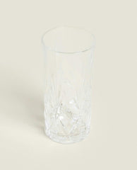 TALL GLASS WITH RAISED DESIGN