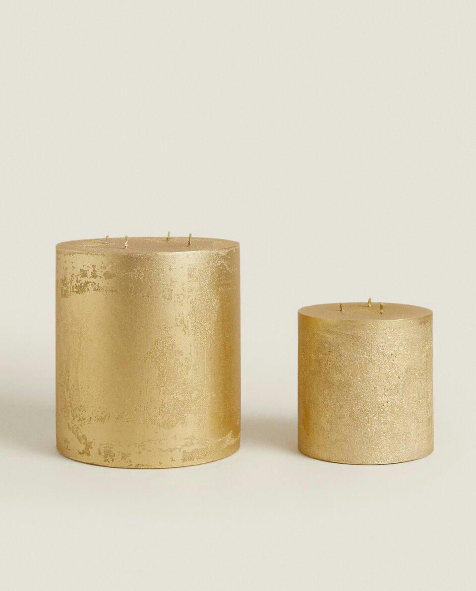 GOLD CHRISTMAS CANDLE