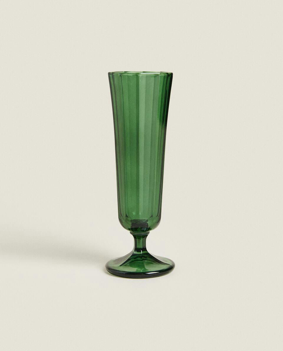 FACETED GLASSWARE SET