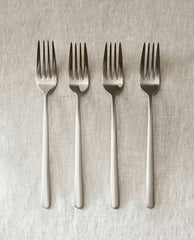BOX OF 4 SHINY STEEL FORKS