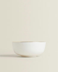 RIMMED BONE CHINA BOWL