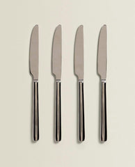 BOX OF 4 SHINY STEEL KNIVES
