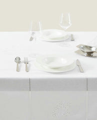 RAMIE TABLECLOTH WITH CHRISTMAS EMBROIDERY