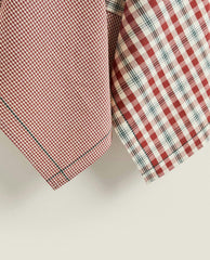 CHECK COTTON TEA TOWELS (PACK OF 2)