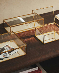 CAJA METAL Y CRISTAL TIMING