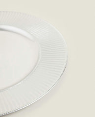 GOLD STRIPED CHRISTMAS SERVICE PLATE