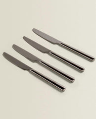 BOX OF 4 SHINY STEEL KNIVES