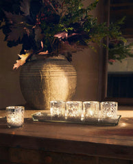 SQUARE GLASS TEALIGHT HOLDER