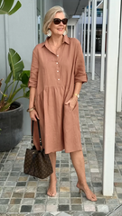 🎉🔥LAST DAY 50% OFF🔥 New Women's Cotton linen casual dress