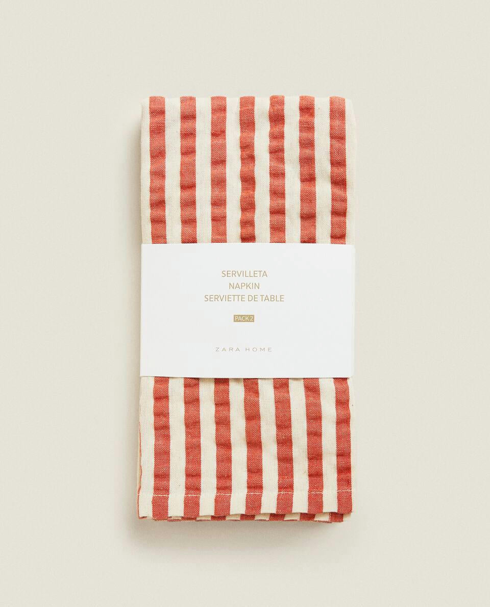 STRIPED NAPKINS (PACK OF 2)