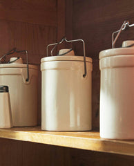 STONEWARE CYLINDRICAL JAR