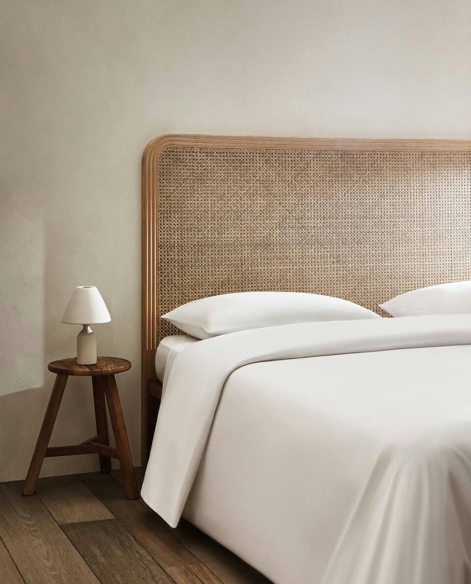 ASH AND RATTAN HEADBOARD