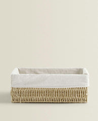 RECTANGULAR FABRIC INTERIOR BASKET