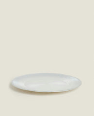 CHRISTMAS GLITTER GLASS SERVICE PLATE