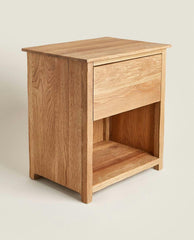 OAK WOOD BEDSIDE TABLE