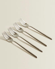 BOX OF 4 SHINY STEEL FORKS